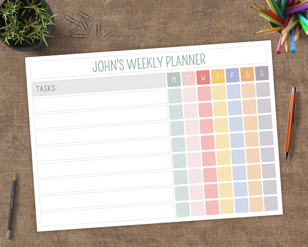 planner weekly task
