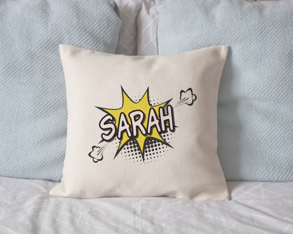 pop art comic cushions 
