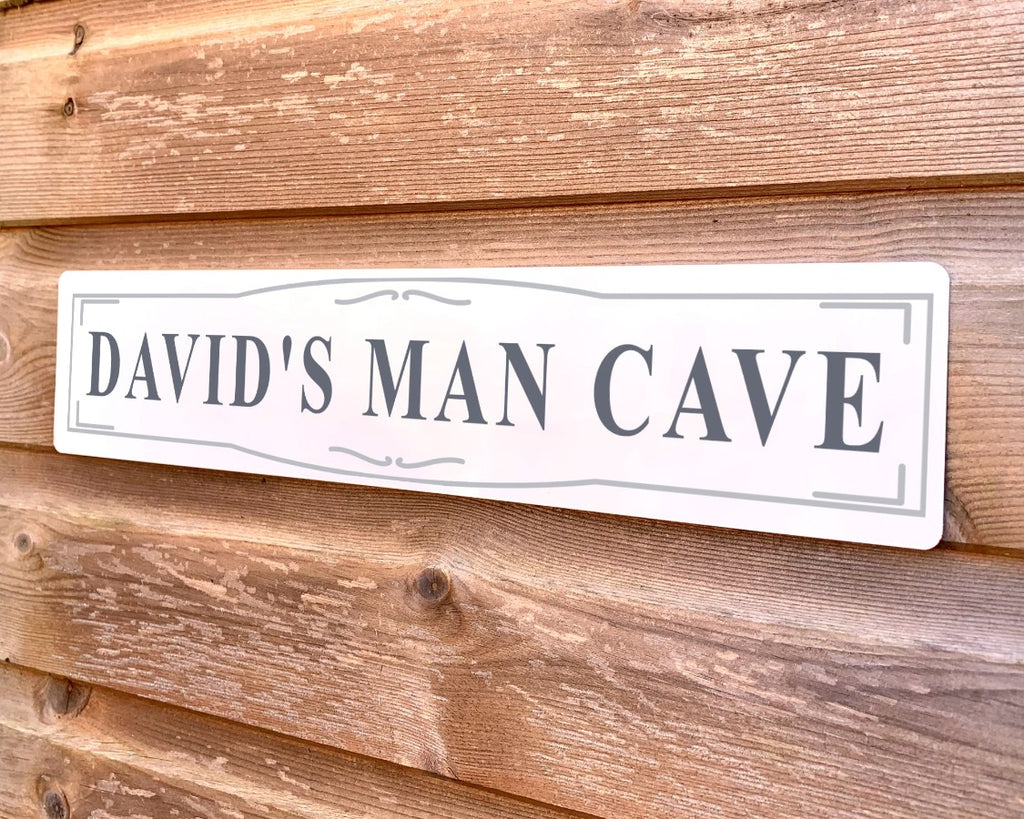 personalised man cave sign 