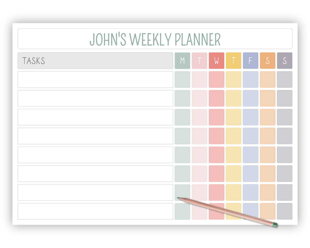 task planner weekly