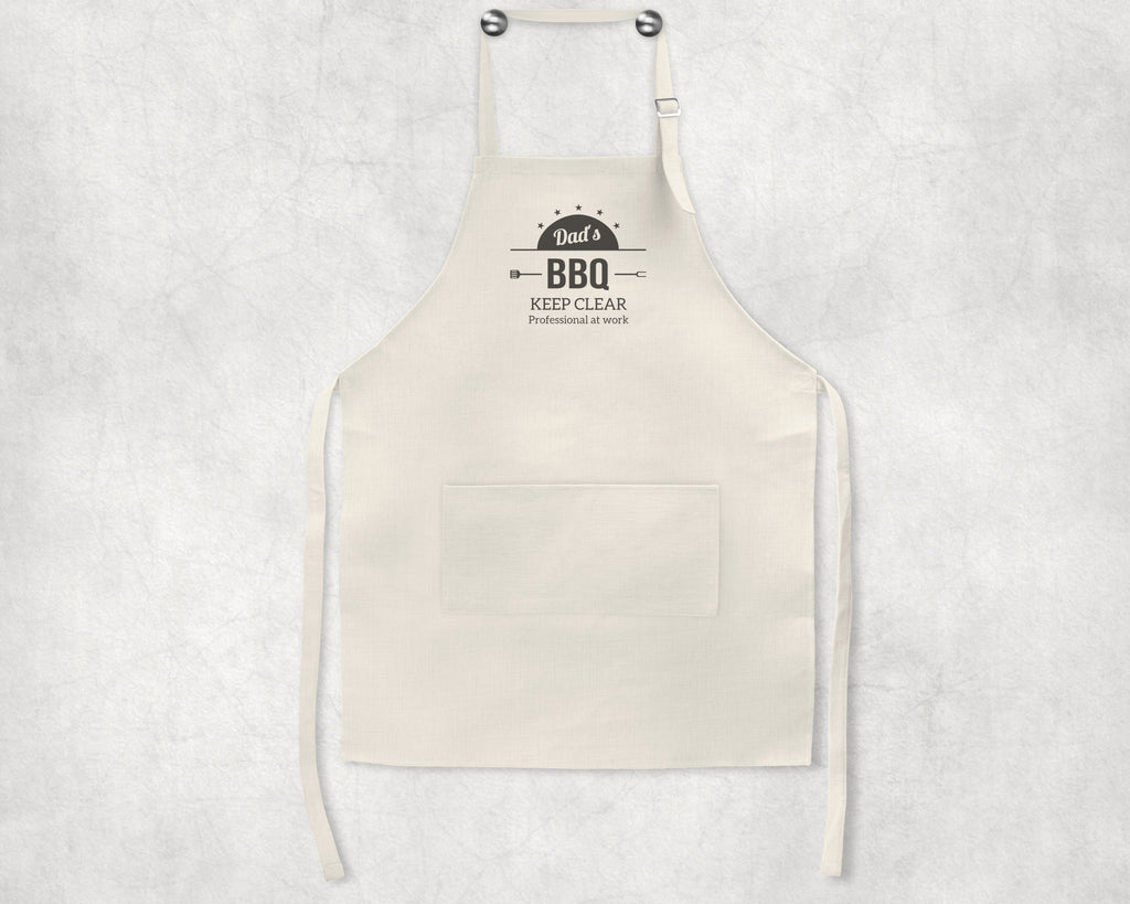 personalised adult BBQ apron 