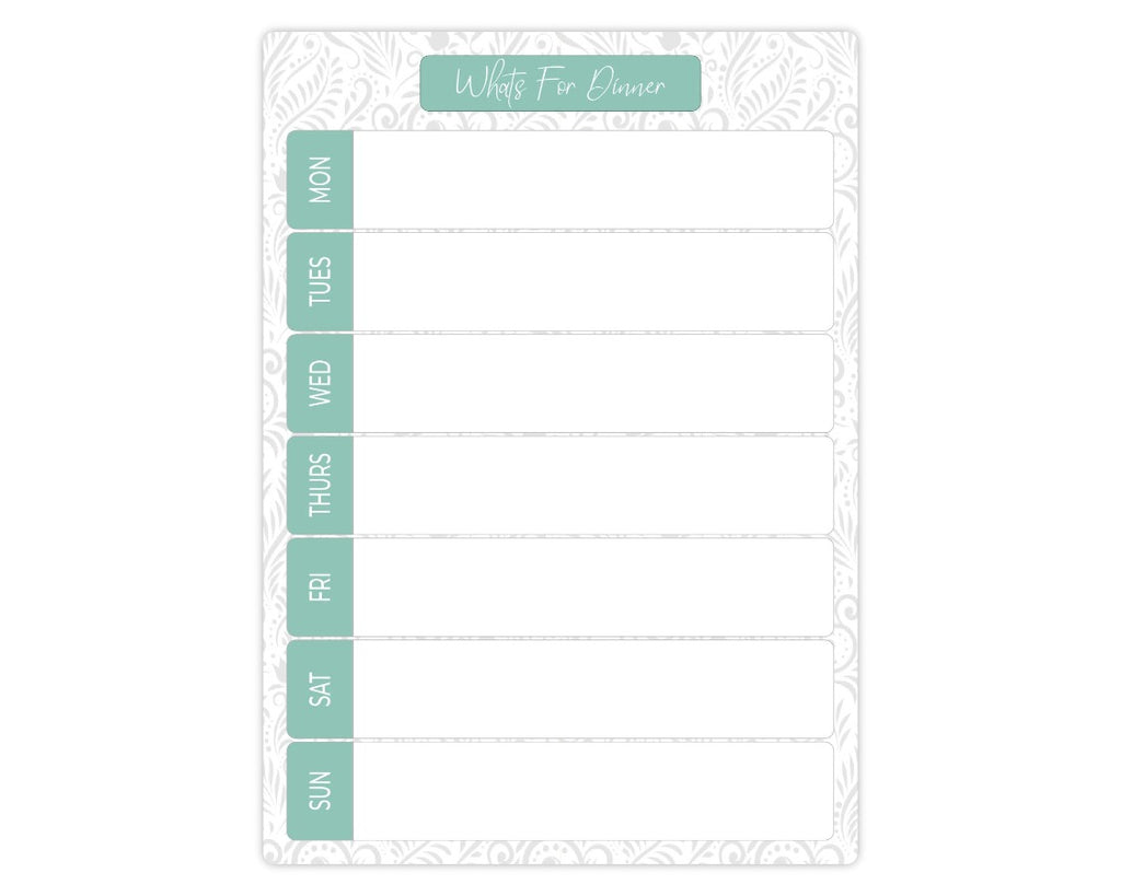 family meal planner board