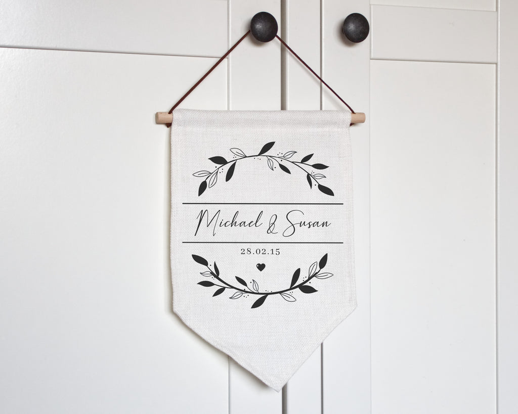 personalised wall banner sign 