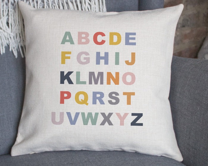 alphabet cushion covers 