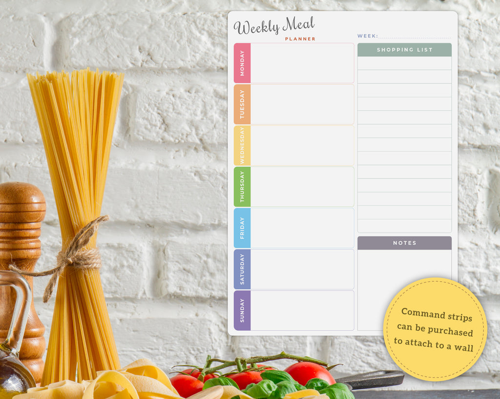 bespoke whiteboard weekly meal planner