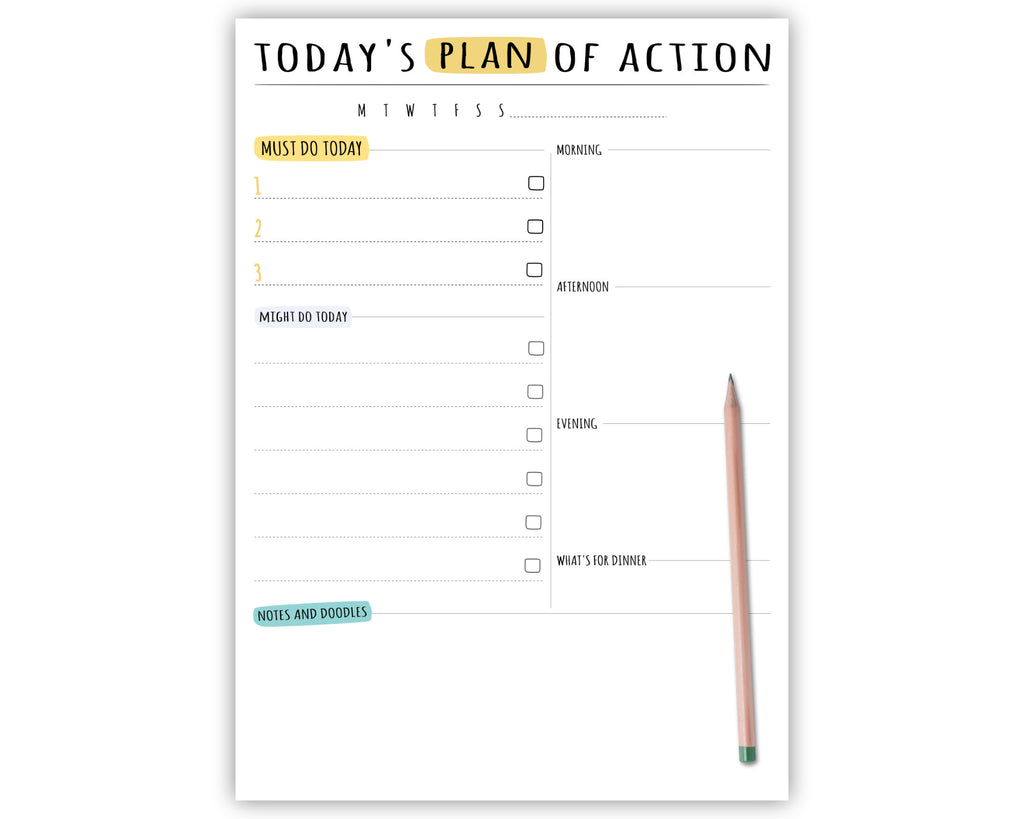 personalised to do list pad