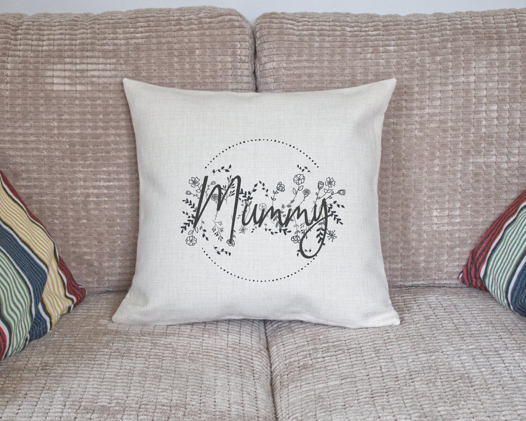 personalised linen cushion cover