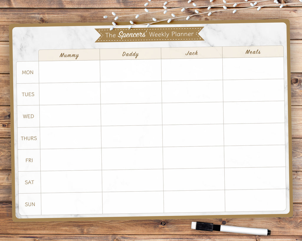 whiteboard schedule planner
