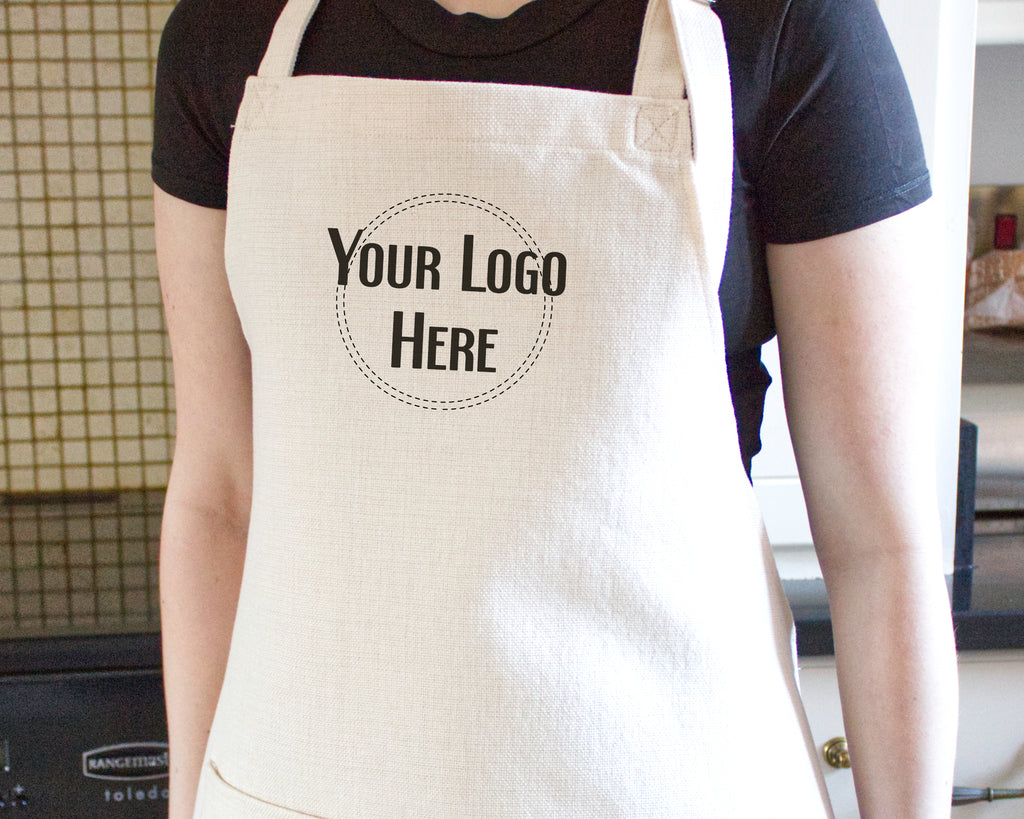 personalised apron with logo uk 