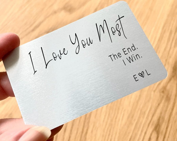 i love you most card 