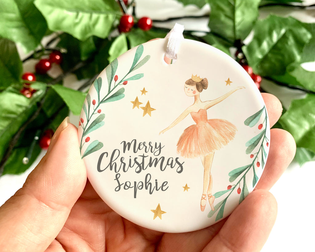 christmas tree decoration with name 