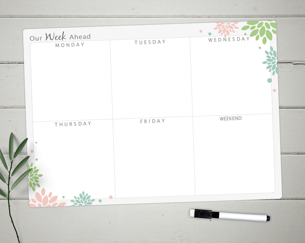 Whiteboard Weekly Planner