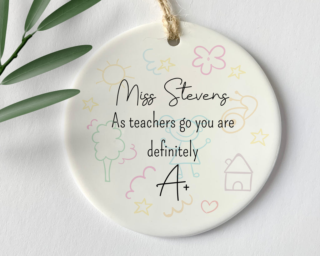 personalised teacher keepsake 