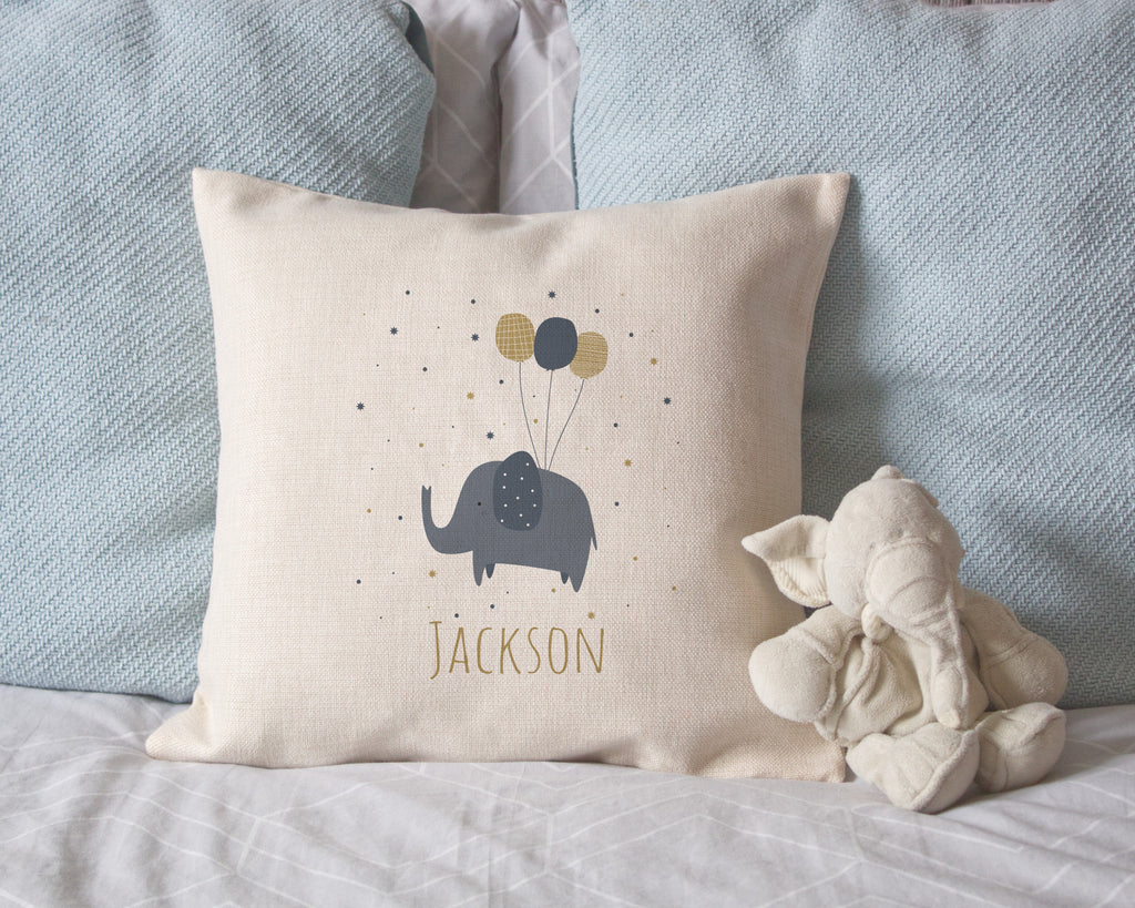 personalised elephant cushion cover 