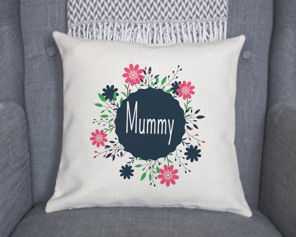 personalised flower cushion cover 