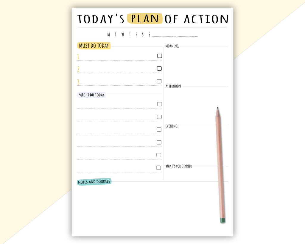 personalised to do list pad