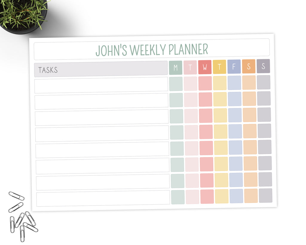 weekly task planner