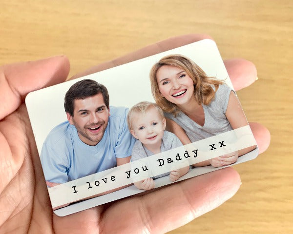personalised wallet photo card 