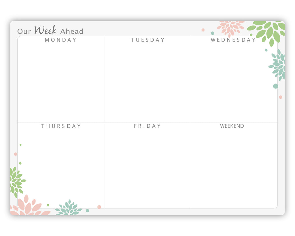 Whiteboard Week Planner