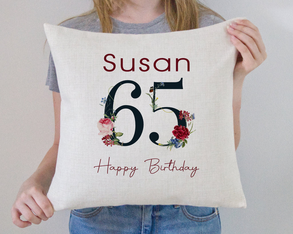  personalised birthday cushion