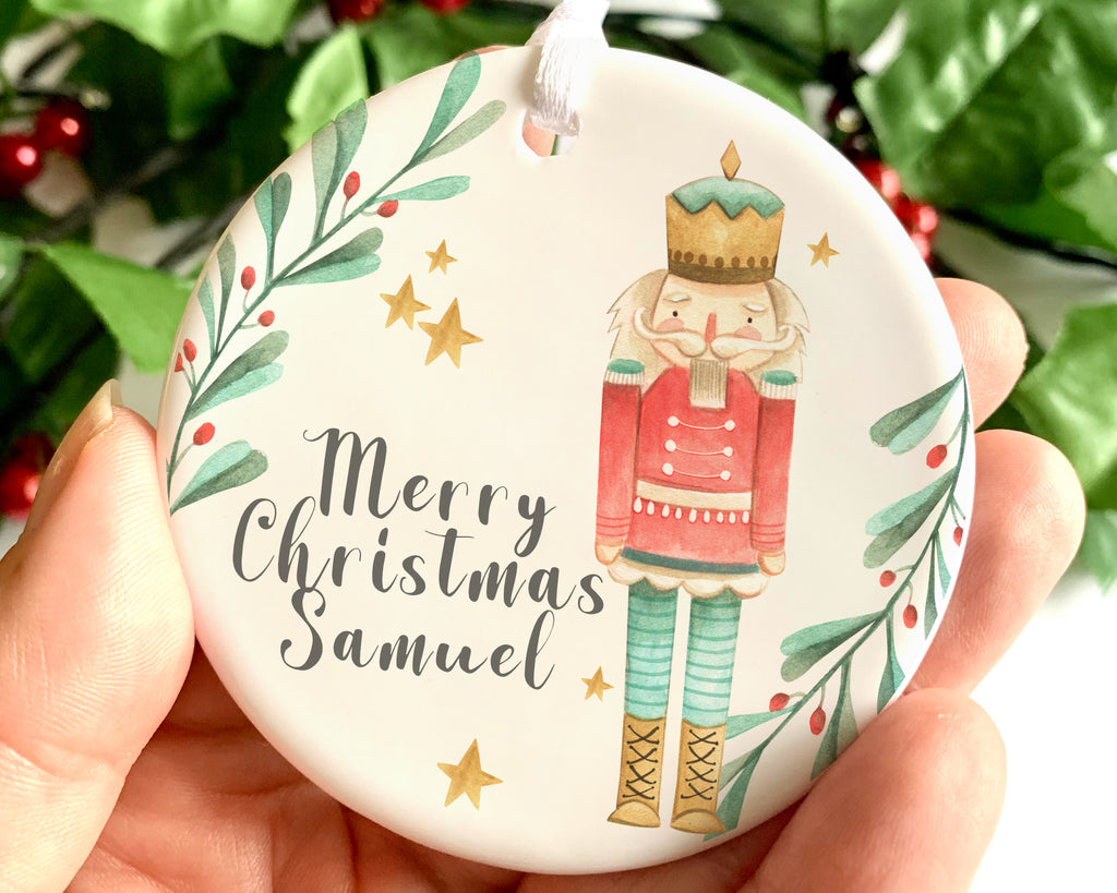 christmas tree decoration with name 