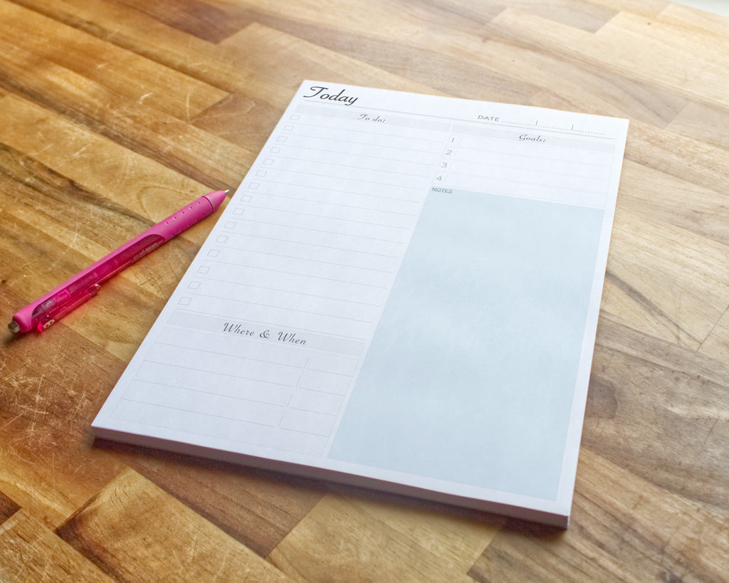 personalised daily planner tear off pad