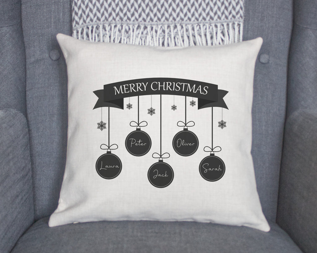 personalised christmas cushions