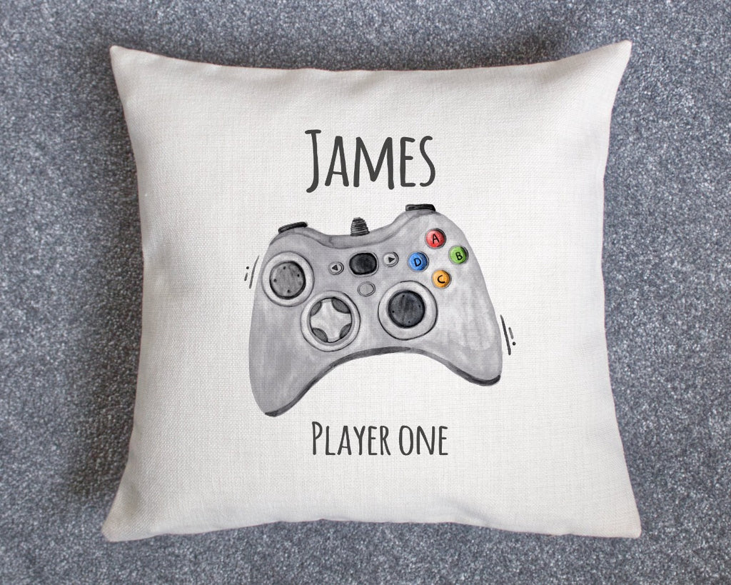 personalised gamer cushion