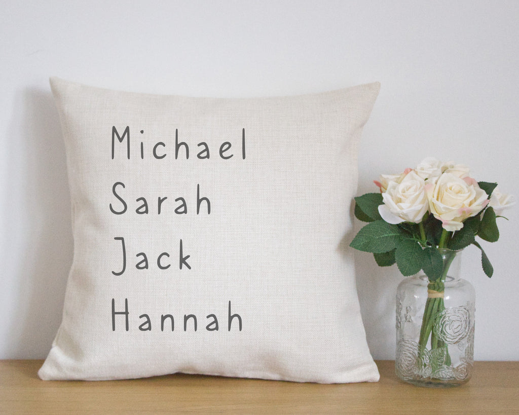 personalised cushion cover