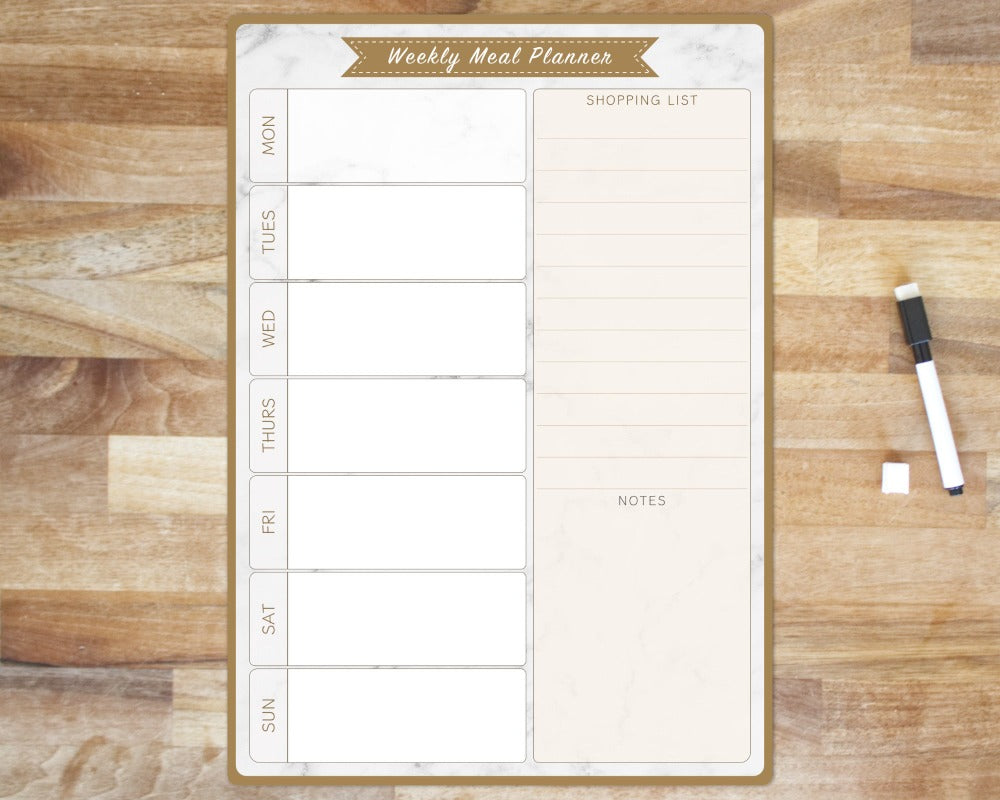 dry wipe meal planner 