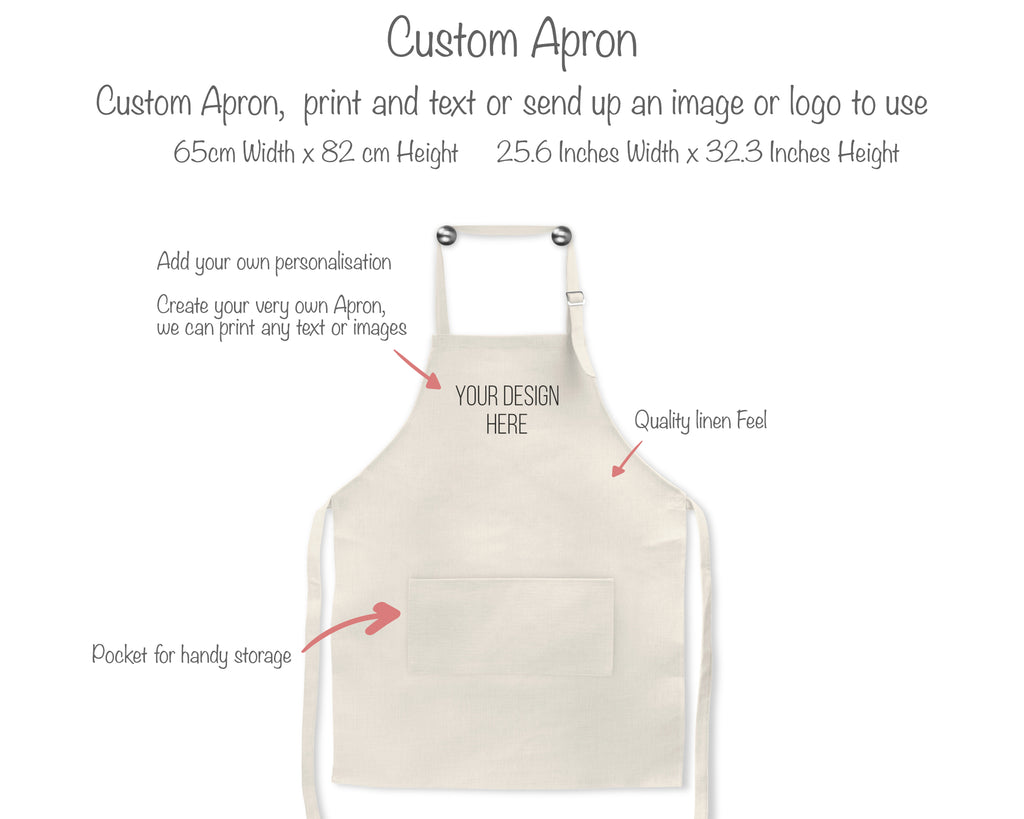 personalised apron with logo 