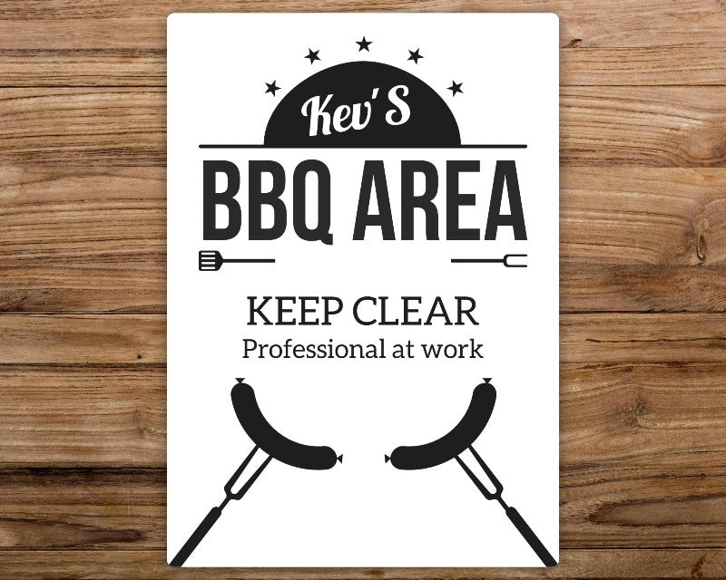 personalised bbq sign 