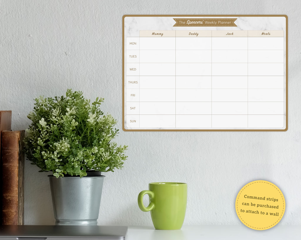 custom whiteboard schedule planner