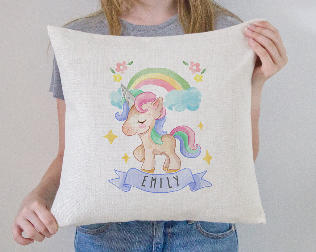 personalised unicorn cushions for kids
