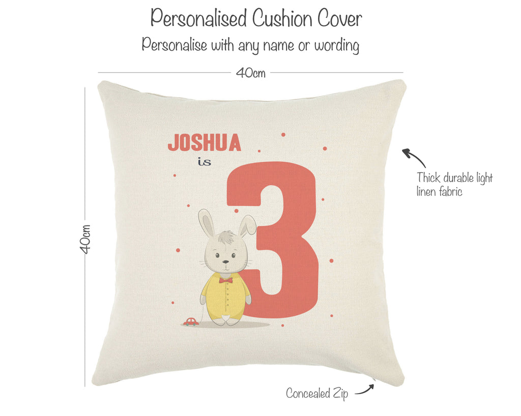 personalised bunny cushion