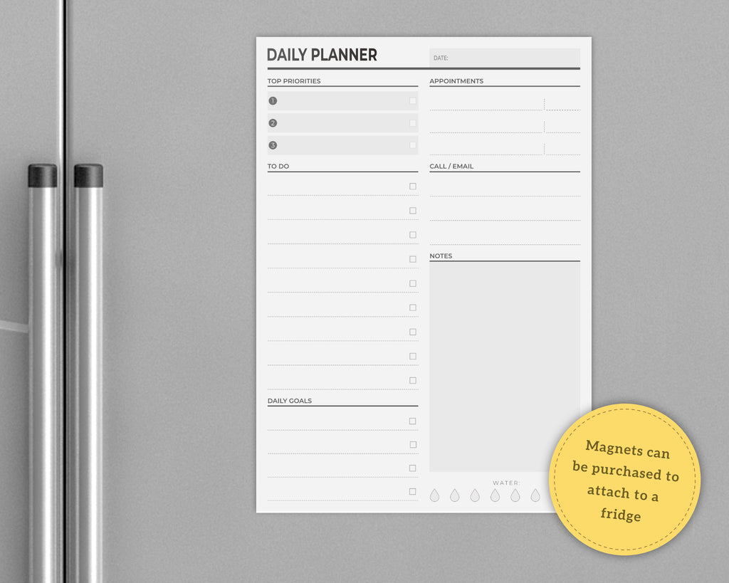 daily to do planner notepad