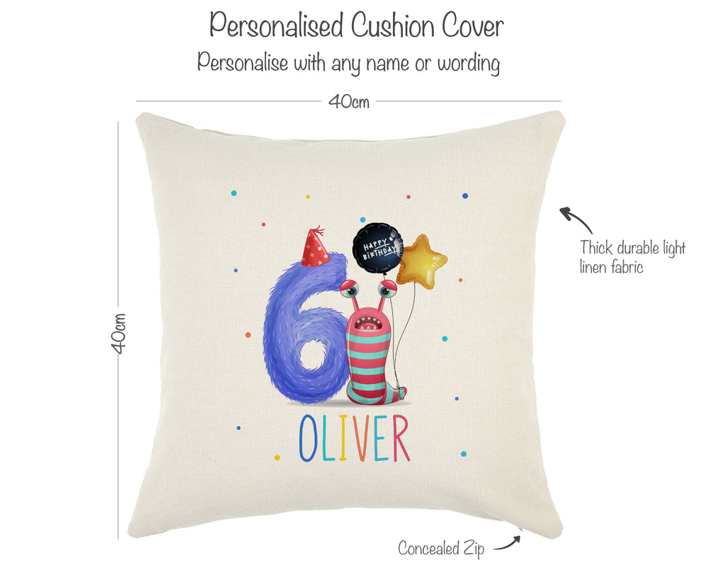 personalised monster cushion dimensions#