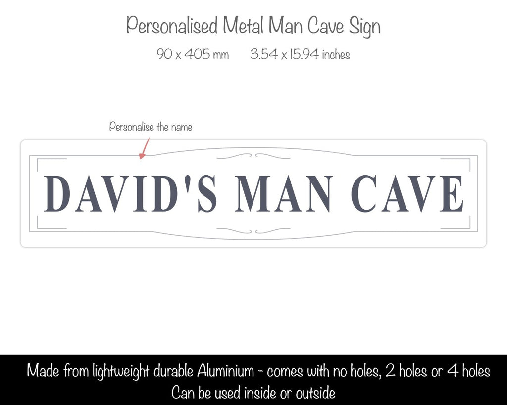 personalised man cave sign 