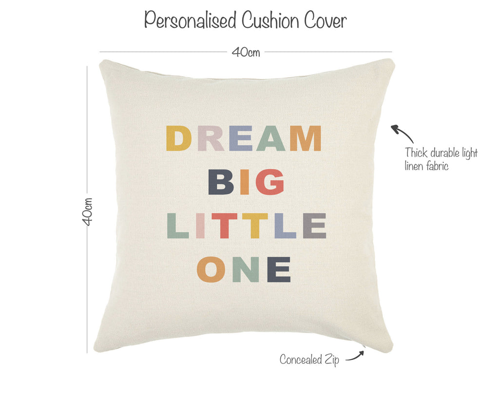 dream big little one cushion dimensions
