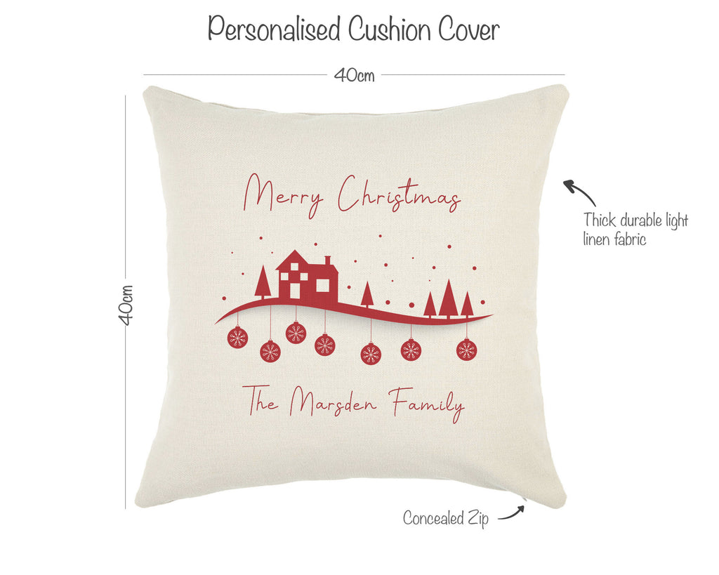 cream christmas cushion