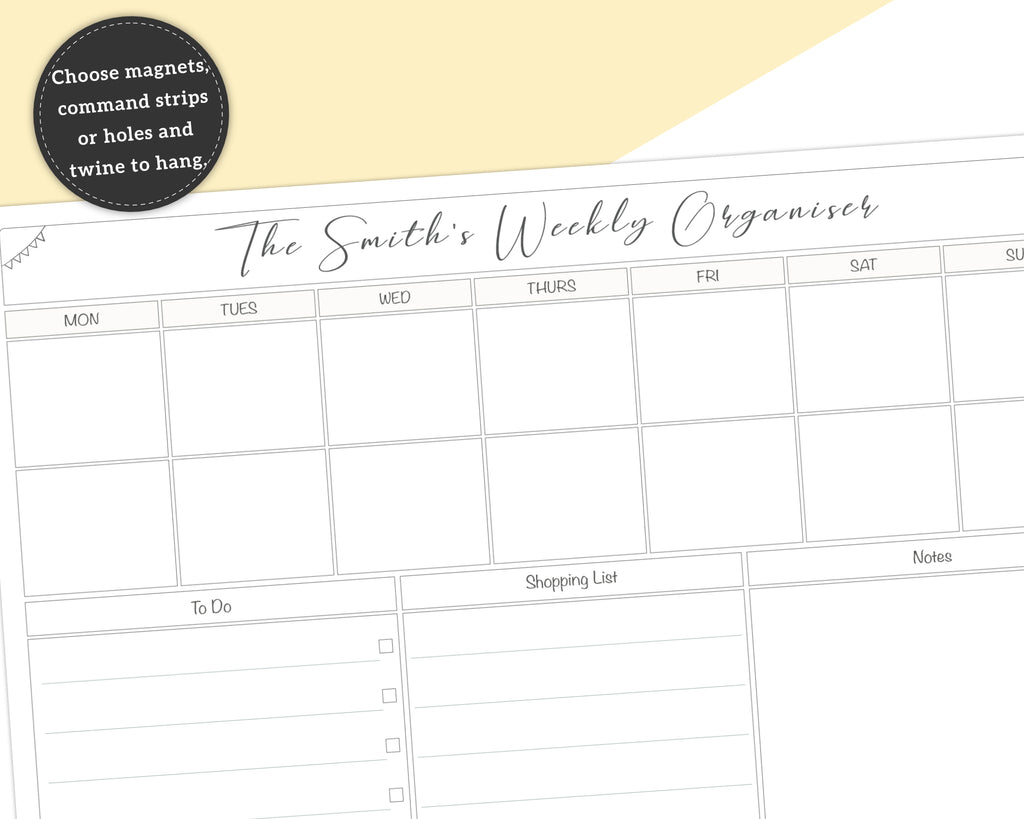 schedule whiteboard planner