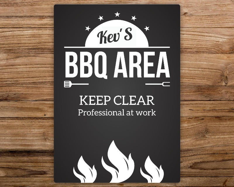personalised bbq sign 