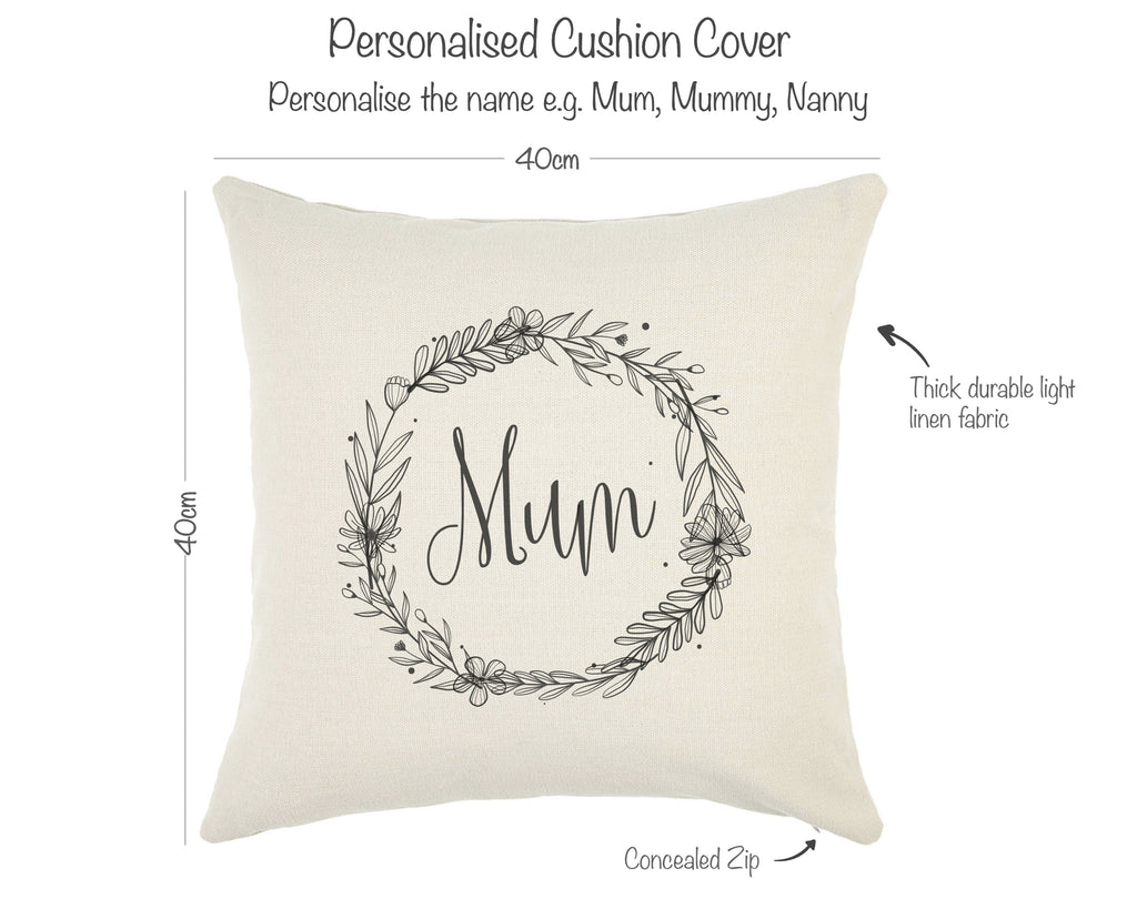 personalised mum cushion 