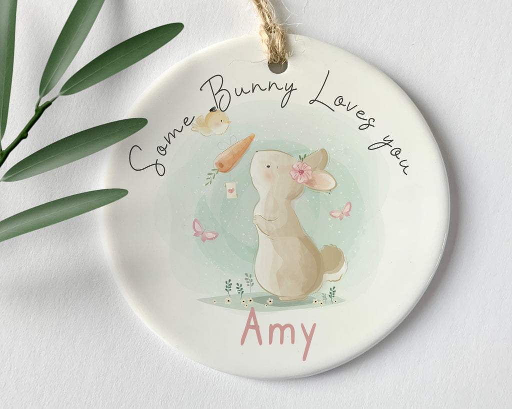 personalised easter bunny decoration 