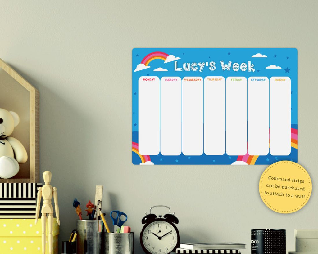 custom children's weekly planner