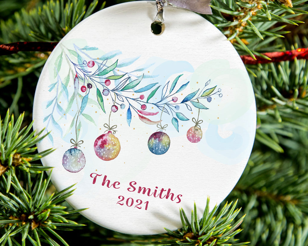 personalised name christmas bauble 